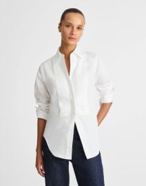 Cutaway Tuxedo Shirt in Poplin White at Madewell
